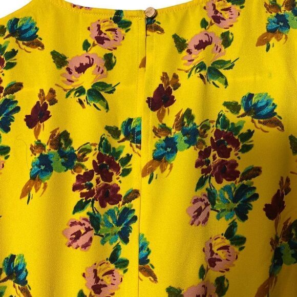 Marigold Floral Sleeveless Dress Size XS - Picture 5 of 6